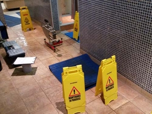 Fat Chance of Slipping at the Leisure Centre